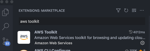 vscode extension aws_toolkit